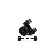 Dumbbell with Connector - Rubber - 30kg